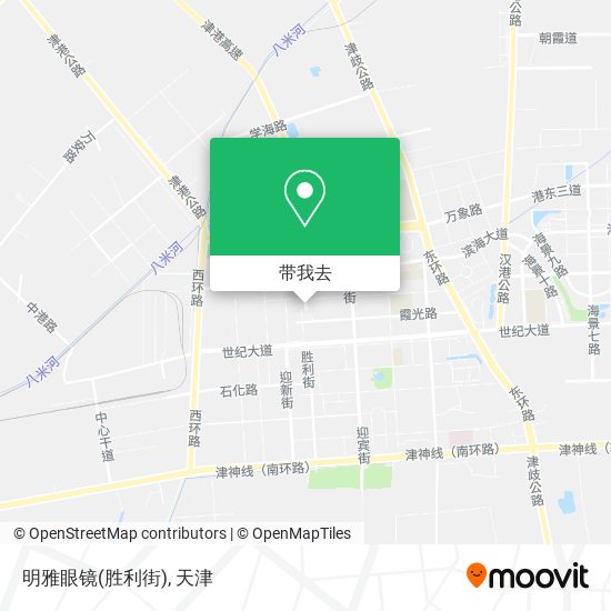 明雅眼镜(胜利街)地图