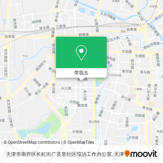 天津市南开区长虹街广灵里社区综治工作办公室地图