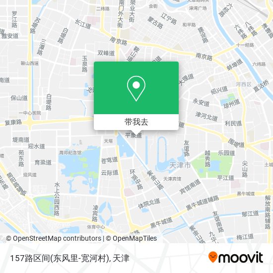 157路区间(东风里-宽河村)地图