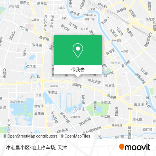 津港里小区-地上停车场地图