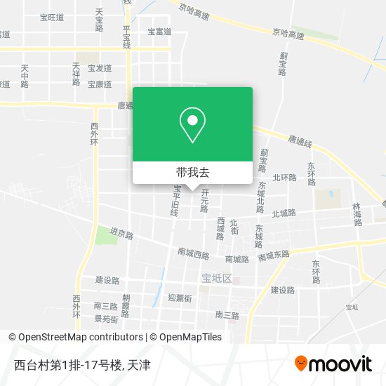 西台村第1排-17号楼地图