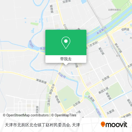 天津市北辰区北仓镇丁赵村民委员会地图