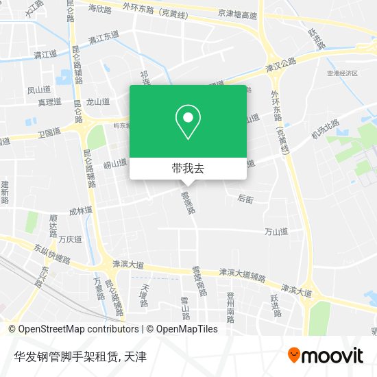 华发钢管脚手架租赁地图