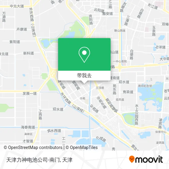 天津力神电池公司-南门地图