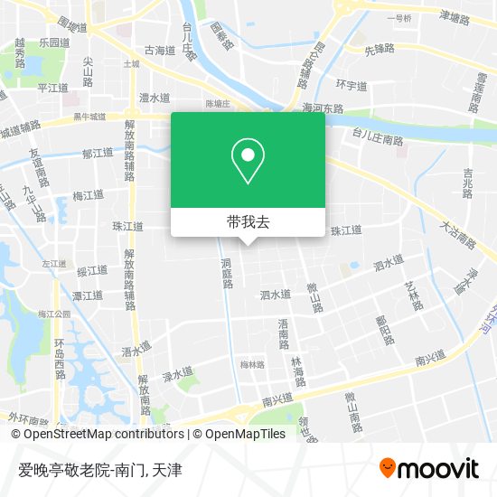 爱晚亭敬老院-南门地图