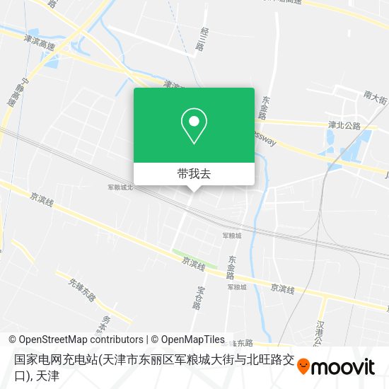 国家电网充电站(天津市东丽区军粮城大街与北旺路交口)地图