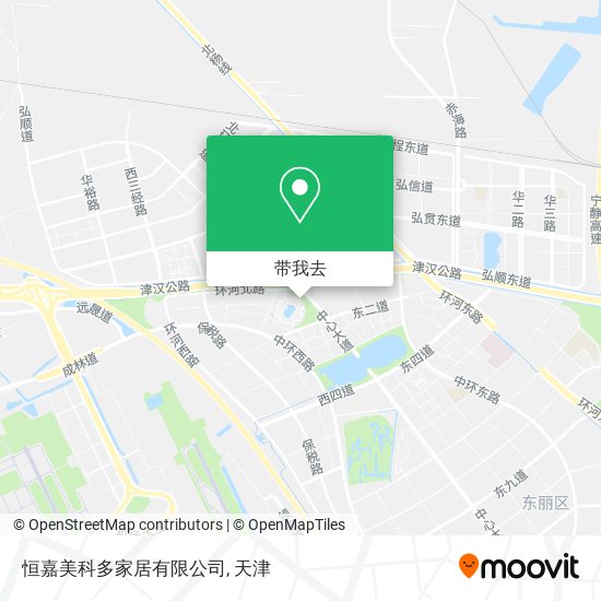 恒嘉美科多家居有限公司地图