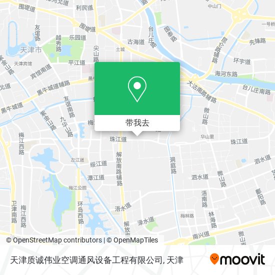 天津质诚伟业空调通风设备工程有限公司地图