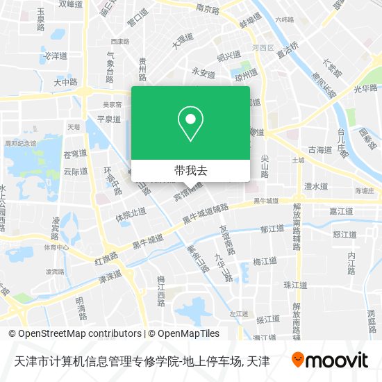 天津市计算机信息管理专修学院-地上停车场地图