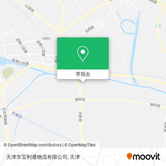 天津市宝利通物流有限公司地图