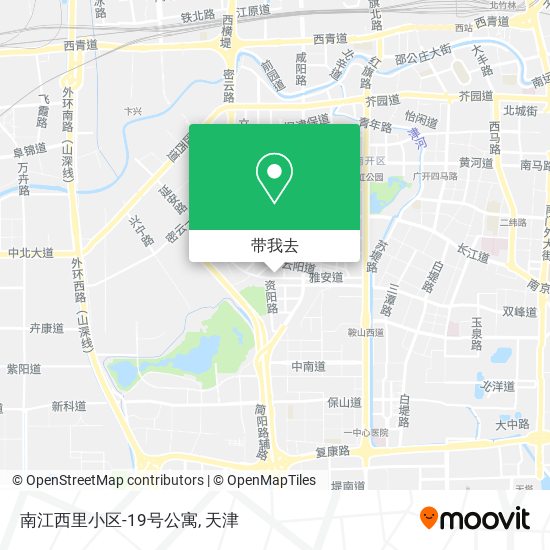 南江西里小区-19号公寓地图