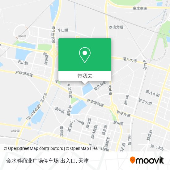 金水畔商业广场停车场-出入口地图