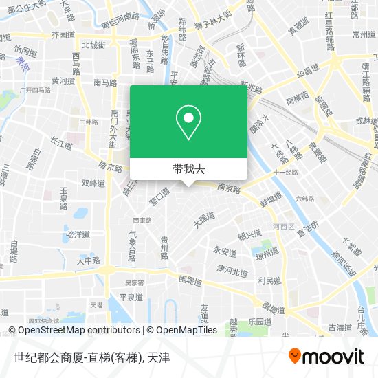世纪都会商厦-直梯(客梯)地图