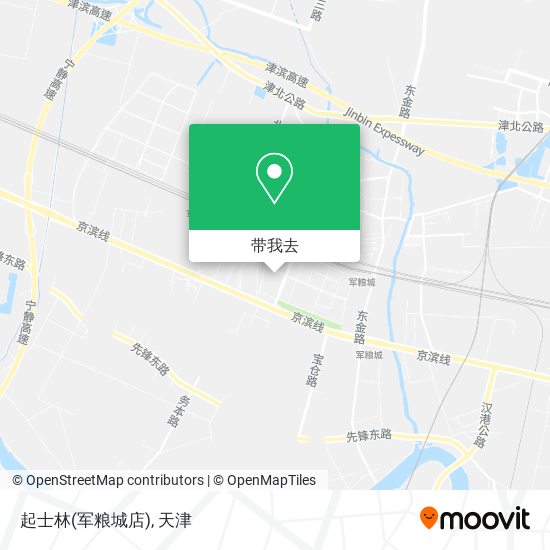 起士林(军粮城店)地图