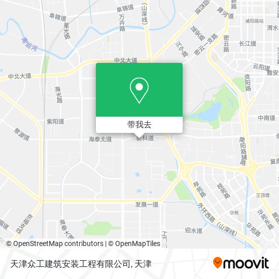 天津众工建筑安装工程有限公司地图