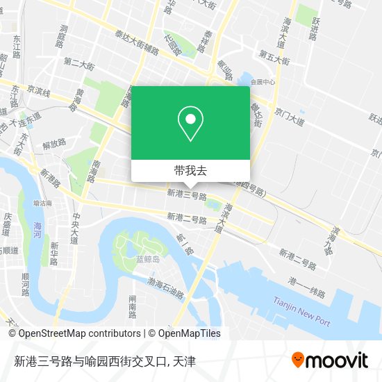 新港三号路与喻园西街交叉口地图