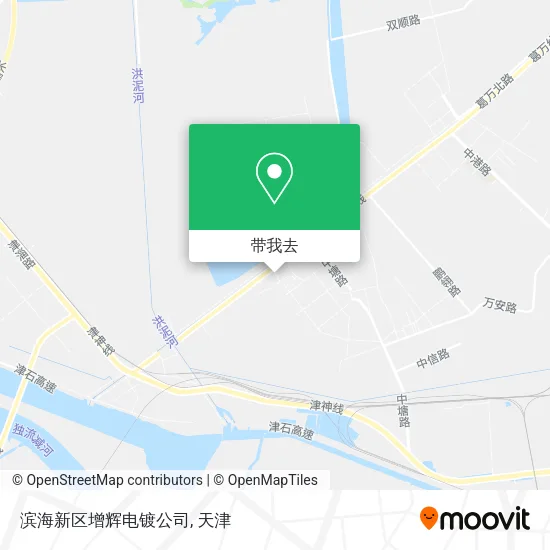 滨海新区增辉电镀公司地图