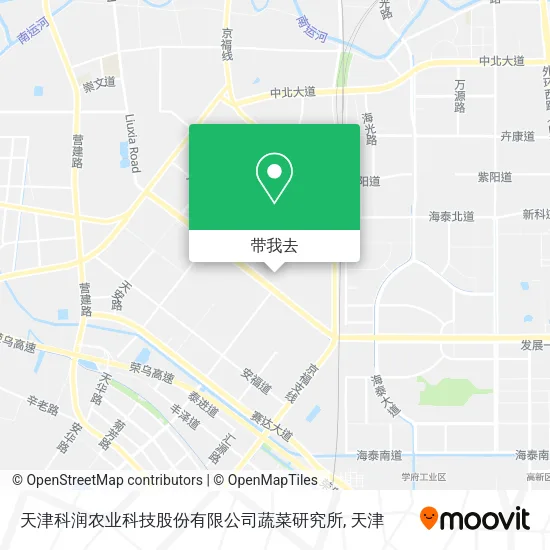 天津科润农业科技股份有限公司蔬菜研究所地图