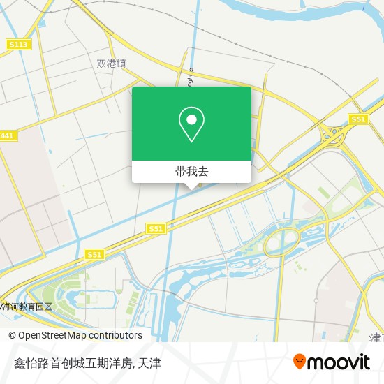 鑫怡路首创城五期洋房地图