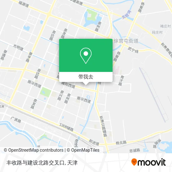 丰收路与建设北路交叉口地图