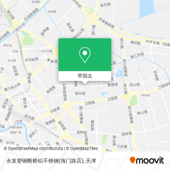 永发塑钢断桥铝不锈钢(海门路店)地图