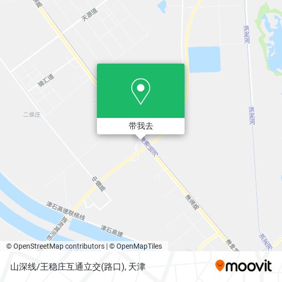 山深线/王稳庄互通立交(路口)地图