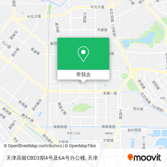 天津高银CBD3期4号及6A号办公楼地图