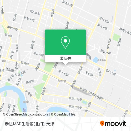 泰达MSD生活馆(北门)地图