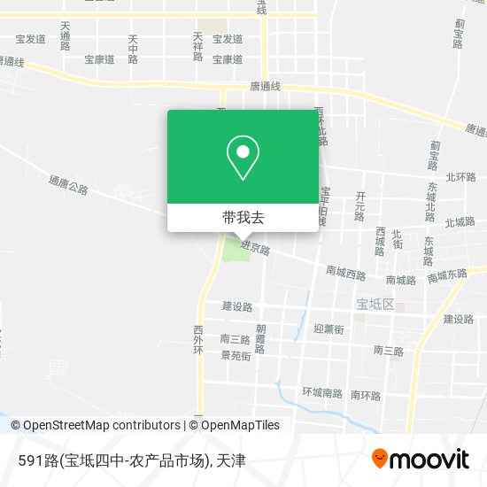 591路(宝坻四中-农产品市场)地图