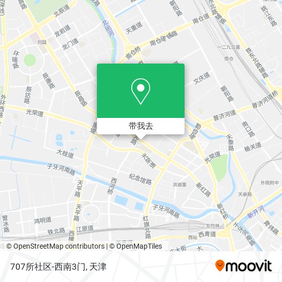 707所社区-西南3门地图