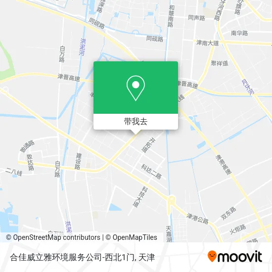 合佳威立雅环境服务公司-西北1门地图