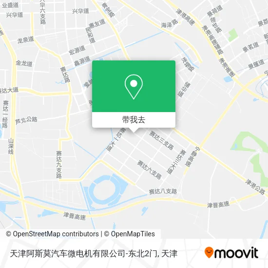 天津阿斯莫汽车微电机有限公司-东北2门地图