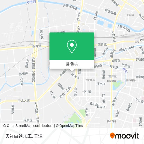 天祥白铁加工地图