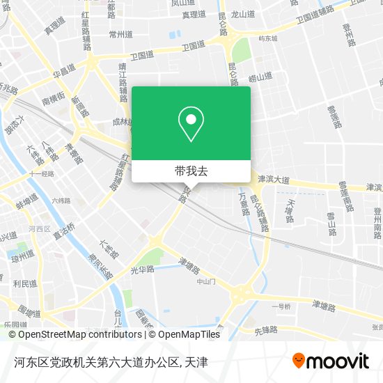 河东区党政机关第六大道办公区地图
