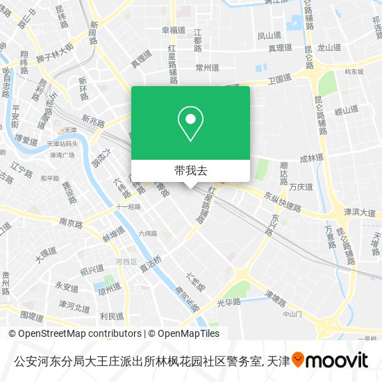 公安河东分局大王庄派出所林枫花园社区警务室地图