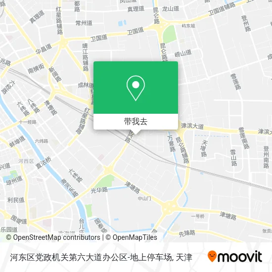 河东区党政机关第六大道办公区-地上停车场地图