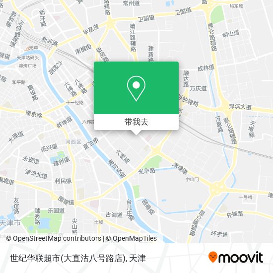 世纪华联超市(大直沽八号路店)地图