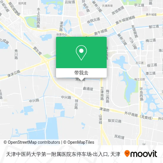 天津中医药大学第一附属医院东停车场-出入口地图