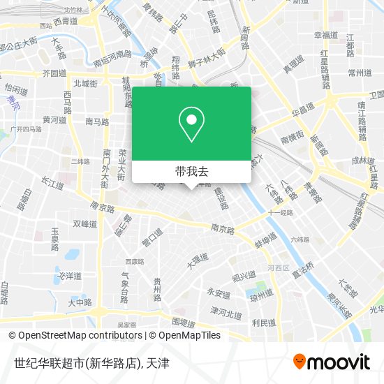 世纪华联超市(新华路店)地图