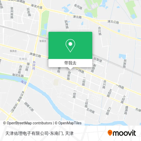 天津佑理电子有限公司-东南门地图