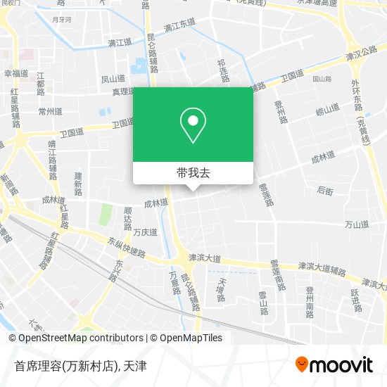 首席理容(万新村店)地图