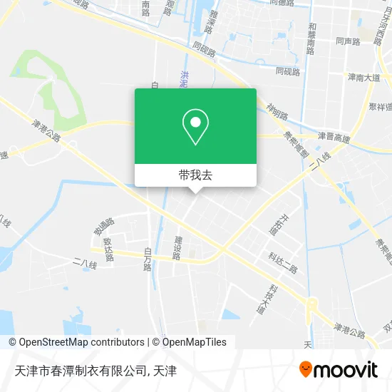 天津市春潭制衣有限公司地图