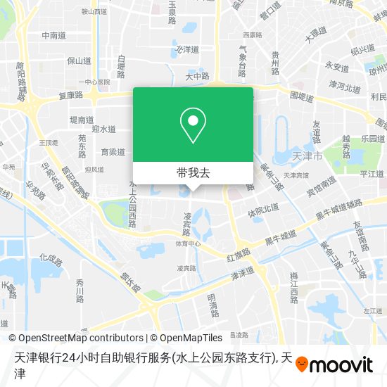 天津银行24小时自助银行服务(水上公园东路支行)地图