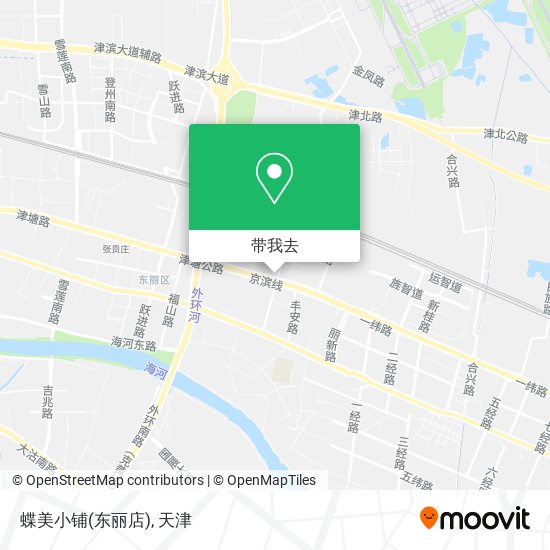 蝶美小铺(东丽店)地图
