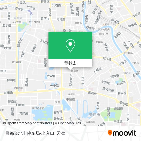 昌都道地上停车场-出入口地图