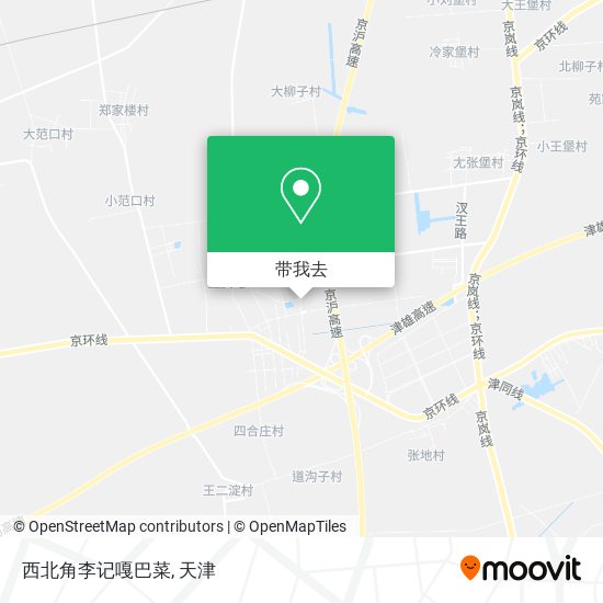 西北角李记嘎巴菜地图