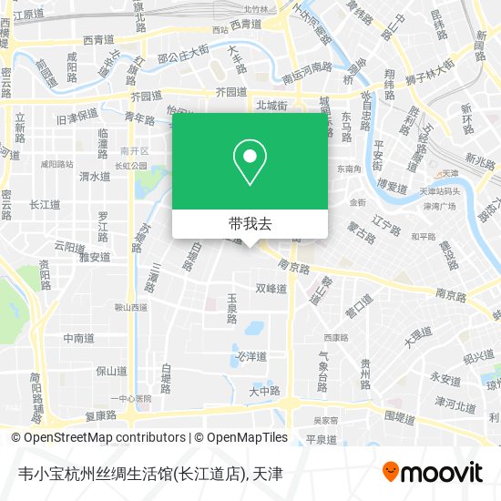 韦小宝杭州丝绸生活馆(长江道店)地图