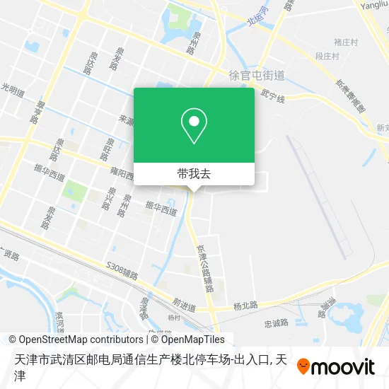 天津市武清区邮电局通信生产楼北停车场-出入口地图