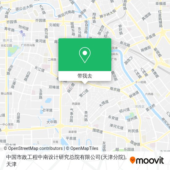 中国市政工程中南设计研究总院有限公司(天津分院)地图