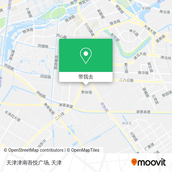 天津津南吾悦广场地图